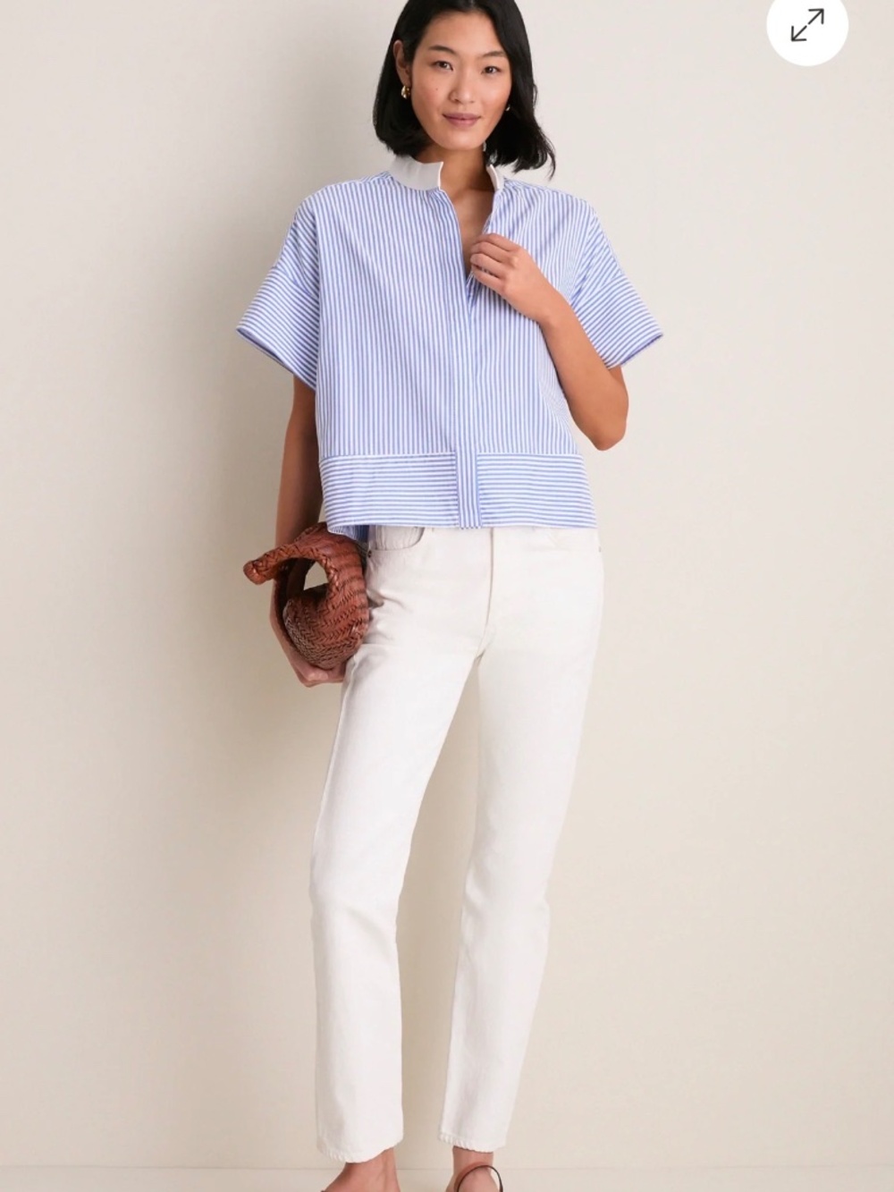 Tuckernuck - Blue Stripe Sofia Shirt - Picture 3 of 5